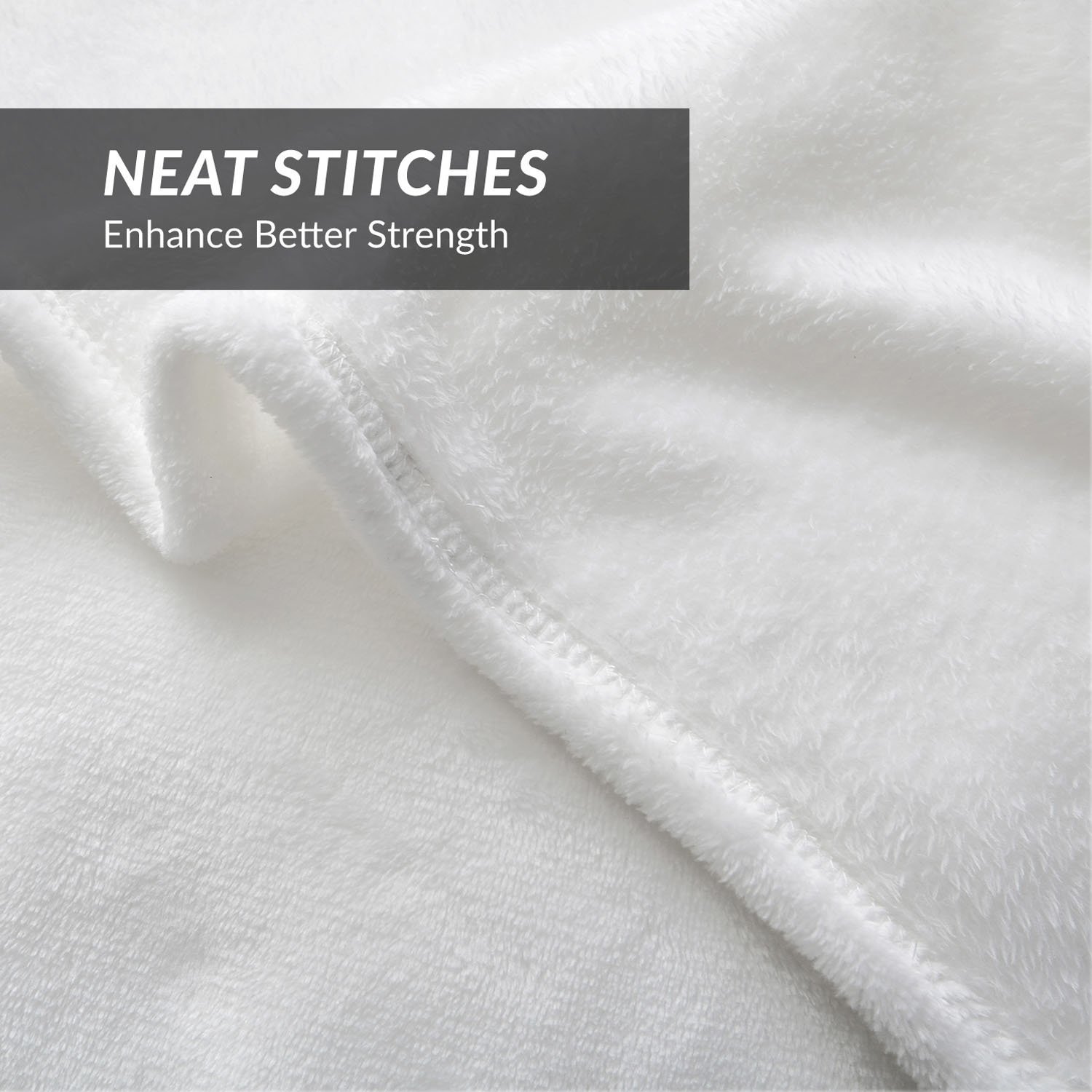 Flannel Fleece Luxury Blanket White Twin Size Lightweight Cozy Plush ...
