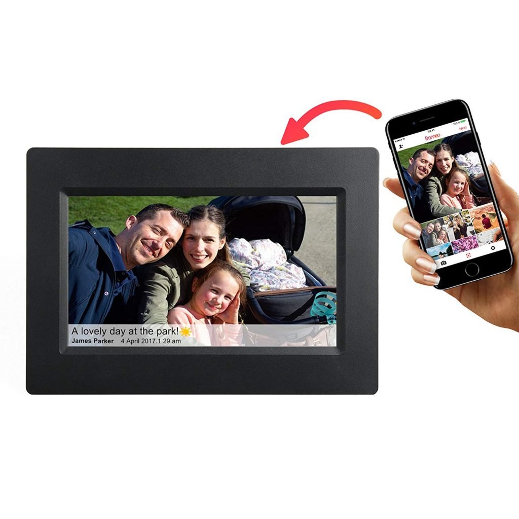 7 Inch Smart Wifi Digital Picture Frame with Touch Screen, IPS LCD