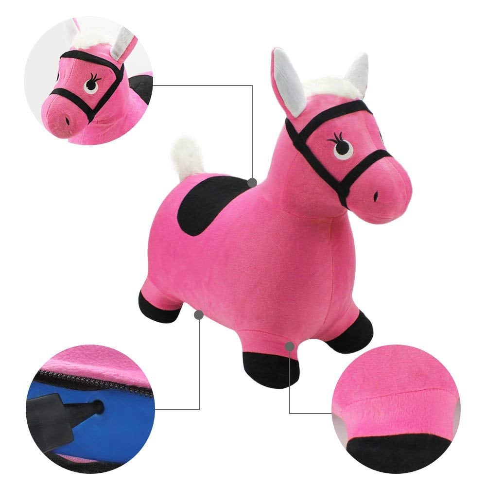 pink bouncy horse