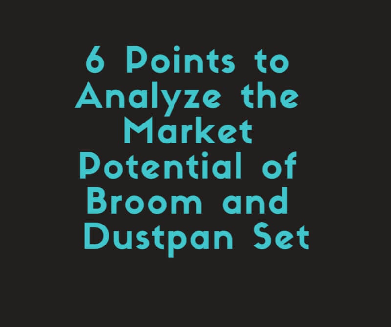 6 Points to Analyze the Market Potential of Broom and Dustpan Set