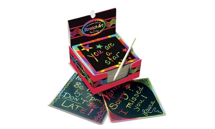 Scratch Art Box of Rainbow Mini Notes