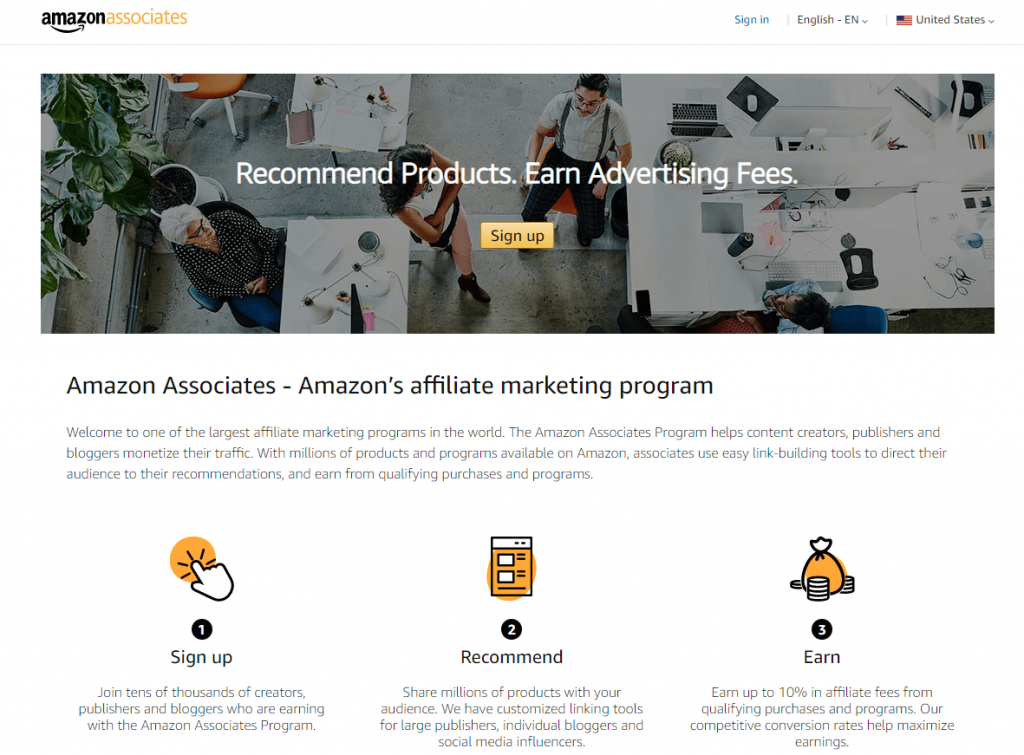 Amazon Associates program