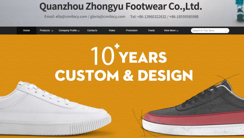 Quanzhou Zhongyu Footwear Co., Ltd