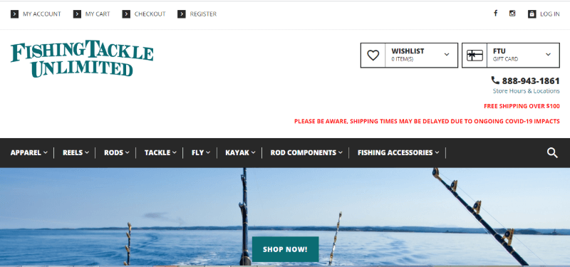 13. Fishing Tackle Unlimited