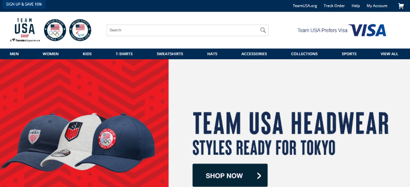 15. Team USA Shop