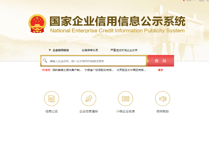 Chinese companys website