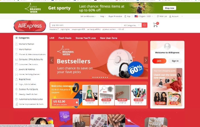 1. AliExpress (Alibaba Group)