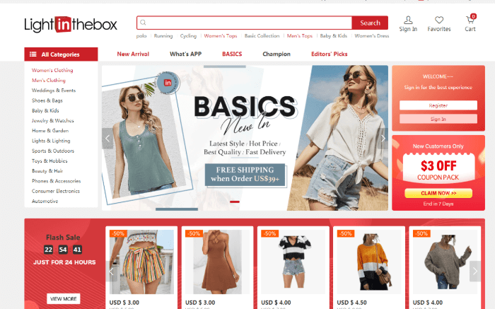 Sitio chino de compras online sale