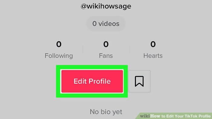 set up your profile tiktok