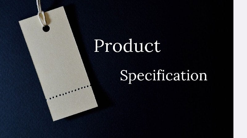 product specification