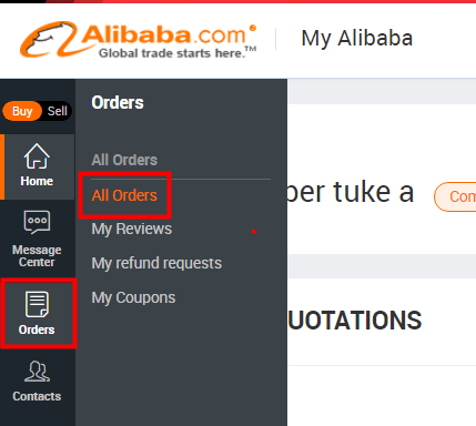 Alibaba payment