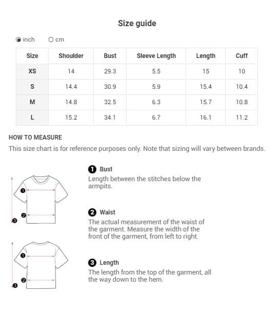 2. Sizing of Romwe clothes