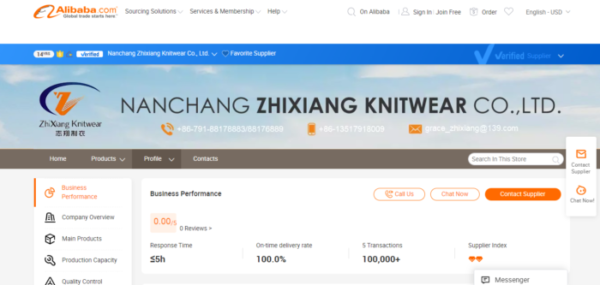 Nanchang Zhixiang KnitWear Co. Ltd.