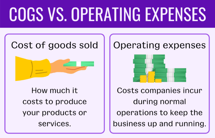 COGS vs. Operating Expenses