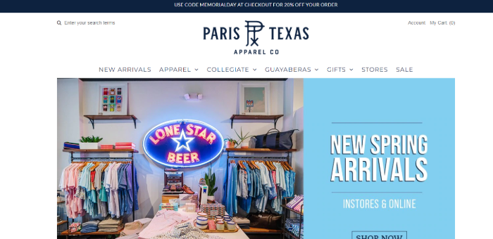 Paris Texas Apparel Co. Clothing Wholesalers in Texas