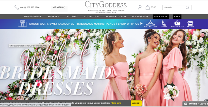 City Goddess Clothing Wholesale Suppliers in UK
