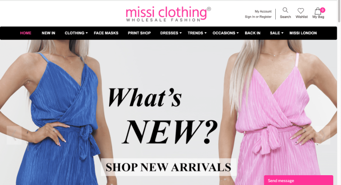 Missi Clothing Wholesale Clothing For Boutique Owners in UK