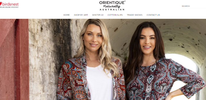 Orientique Clothing Suppliers in Australia