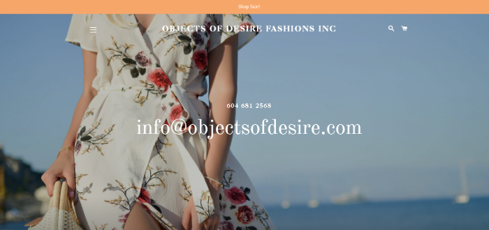 Objects of Desire Clothing Wholesalers in Canada