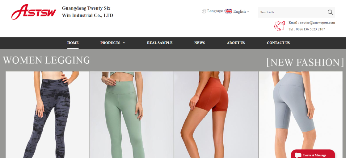 ASTSW Activewear Wholesale Vendors