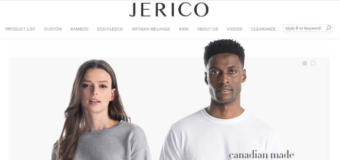 Jerico Clothing Wholesalers in Canada