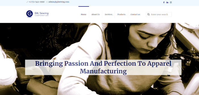 Gil Sewing Corporation Clothing Manufacturers in Chicago