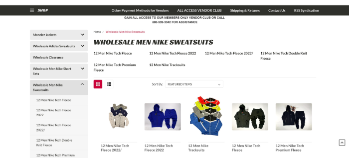 Nike best sale wholesale vendors