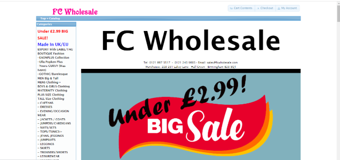 FC Wholesale Boutique Suppliers In UK