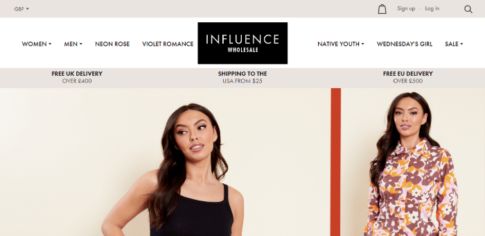 Influence Wholesale Clothing Vendors in the USA