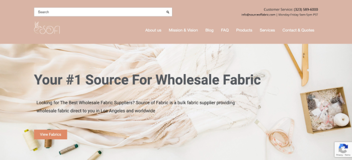 Source of Fabric International Wholesale Fabric Suppliers