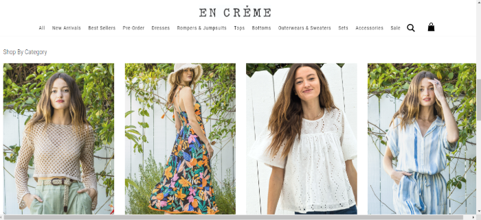 En Creme High Quality Wholesale Boutique Clothing