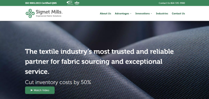 Signet Mills Fabric Manufacturers in USA