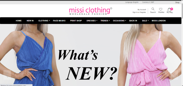 Missi Clothing Boutique Suppliers In UK