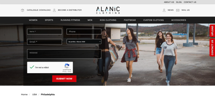 Alanic Clothing Clothing Manufacturers in Philadelphia
