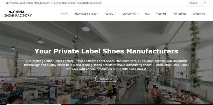 Xin De Sheng Shoes Private Label Shoes Manufacturers