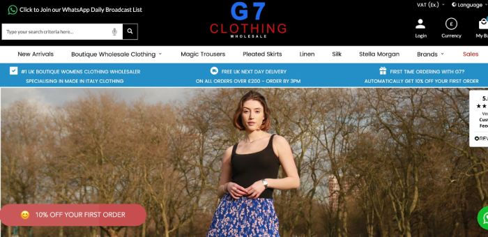  G7 Clothing London Wholesale Clothing Suppliers