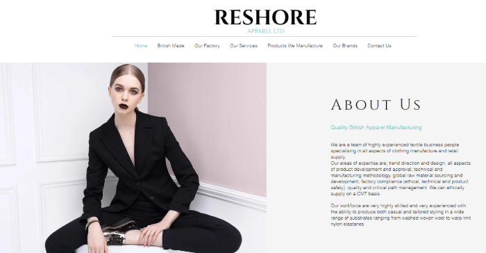 Reshore Apparel Ltd. Sports Clothing Manufacturers in UK