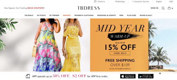 TBDress Clothing Wholesalers In China