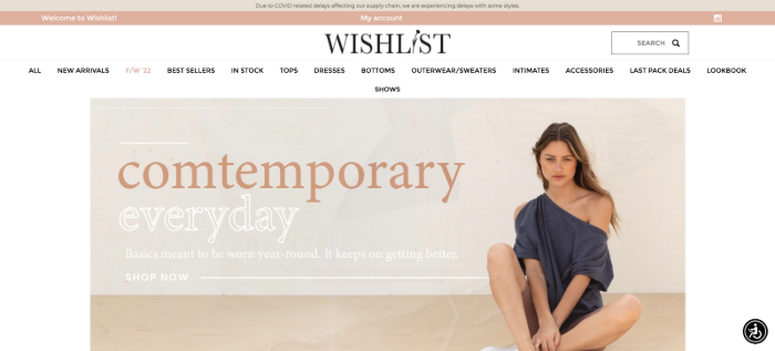 Wishlist Apparel Clothing Vendors