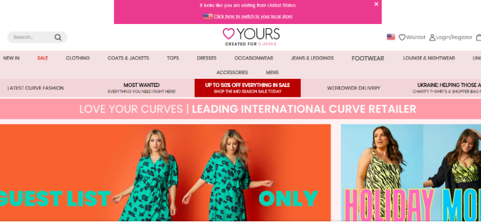 Yours Clothing Plus Size Wholesale Vendors