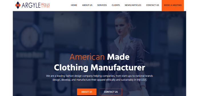 ARGYLE Haus of Apparel Clothing Manufacturers In US