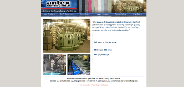 Antex Mills  Fabric Manufacturers in USA