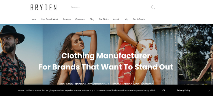 Bryden Apparel  Small Business Clothing Manufacturers