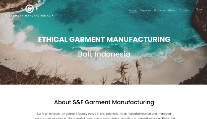 S & F Garment Manufacturer Clothing Manufacturers in Bali