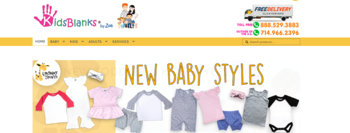 KidsBlanks Kids Clothing Vendors