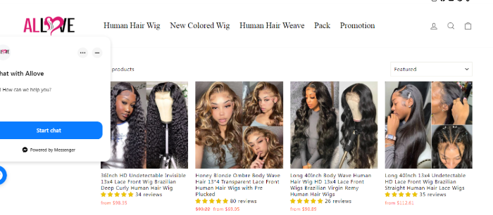 AllLove Store Dropship Wigs