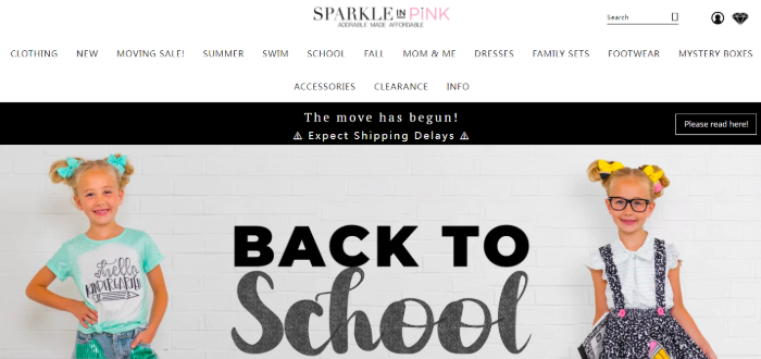 Sparkle In Pink Dropshipping Kidswear