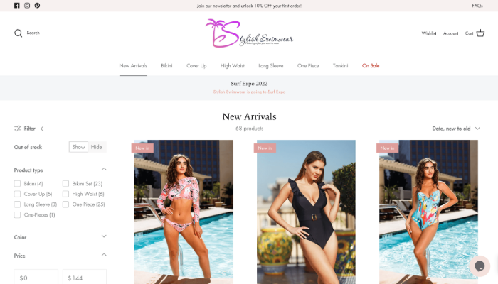 Stylish Swimwear Wholesale Swimwear in Los Angeles