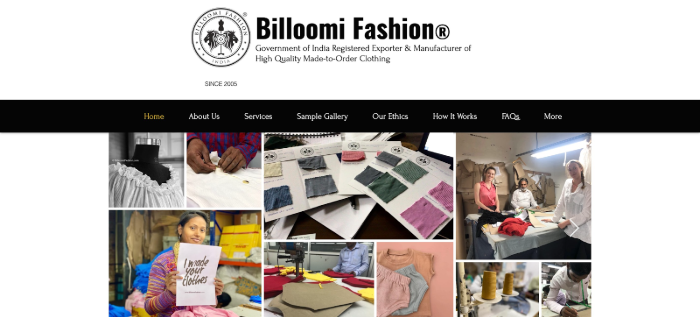 Billoomi Fashion Indian Clothing Manufacturers