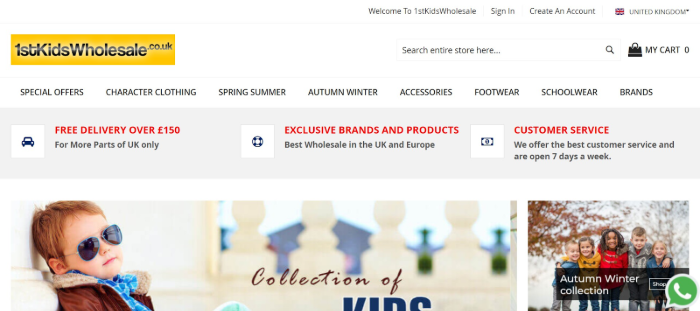 1stKidsWholesale Wholesale Children's Clothing Distributors